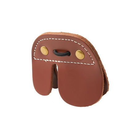 S F Rustic Leather Archery Finger Tab, Archery Finger Guard