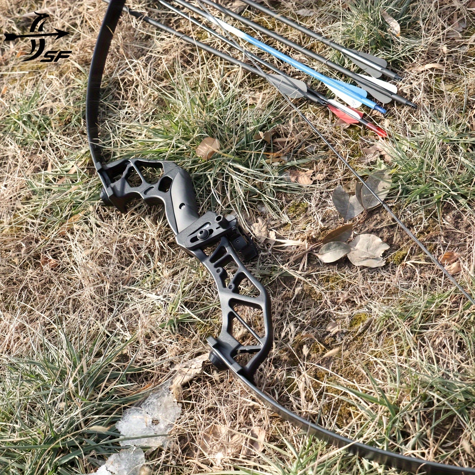 Ensemble arc classique démontable SF 56" et flèches, arcs d'entraînement avec branches et contremarche en alliage d'aluminium pour adultes, jeunes et débutants - Droitier 40-55 lb