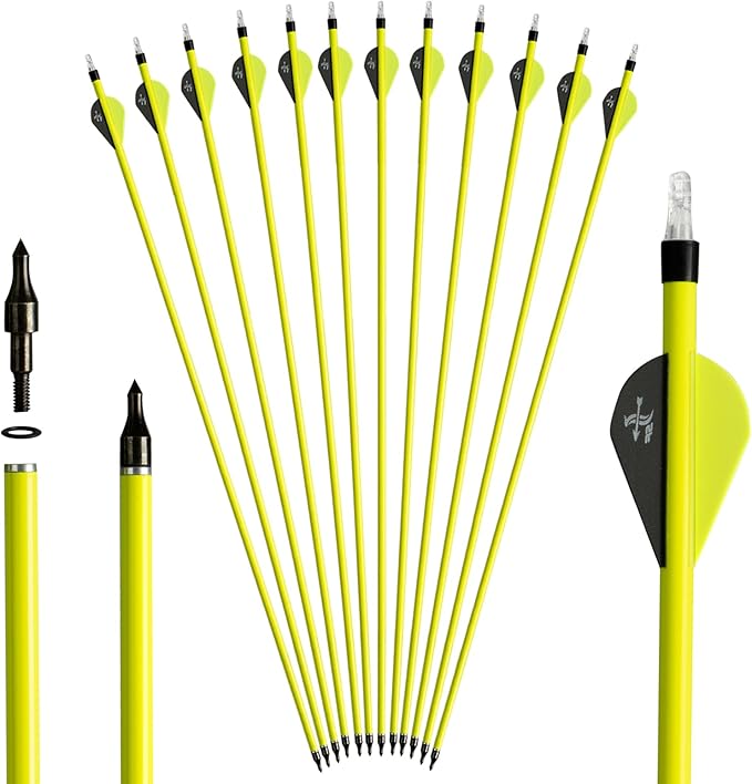 SF 28 30" Carbon Arrow Practice Arrow Spine 500 for Recurve Bows (Pack of 12)